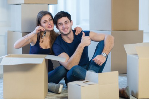 Furniture pick-up in London with bulky household items ready for collection