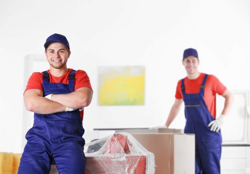 Removal team planning a London house move