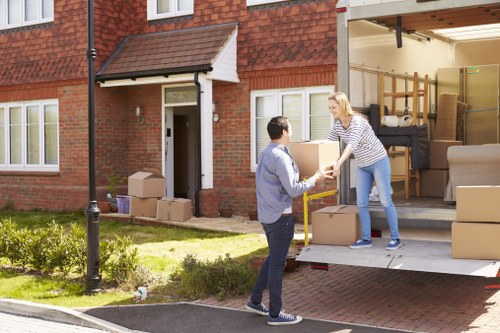 Professional team handling piano removals in London