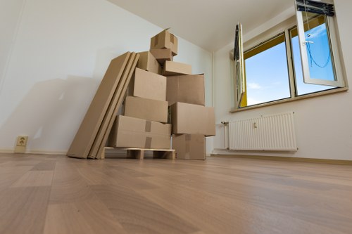 Small business office move with van in London