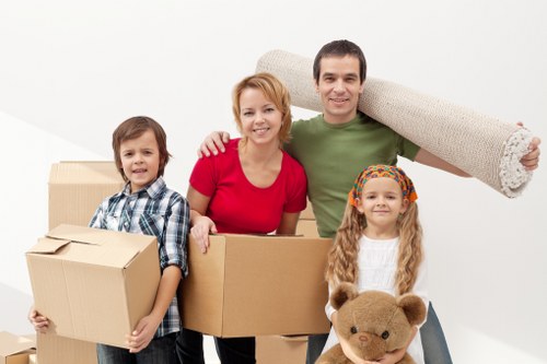 Careful boxing and labelling by a London moving team