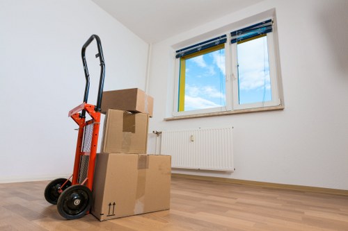Piano safely delivered and positioned in a London property